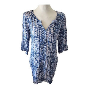 Marc O'polo Women's Oversized 3/4 Sleeve Print T-shirt Dress